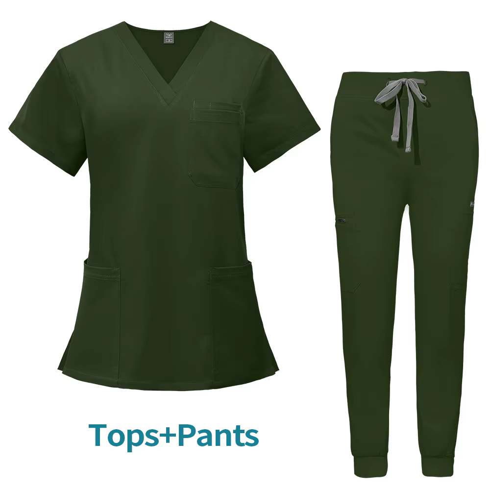 V-Neck Scrub Set – Top & Jogger Pant